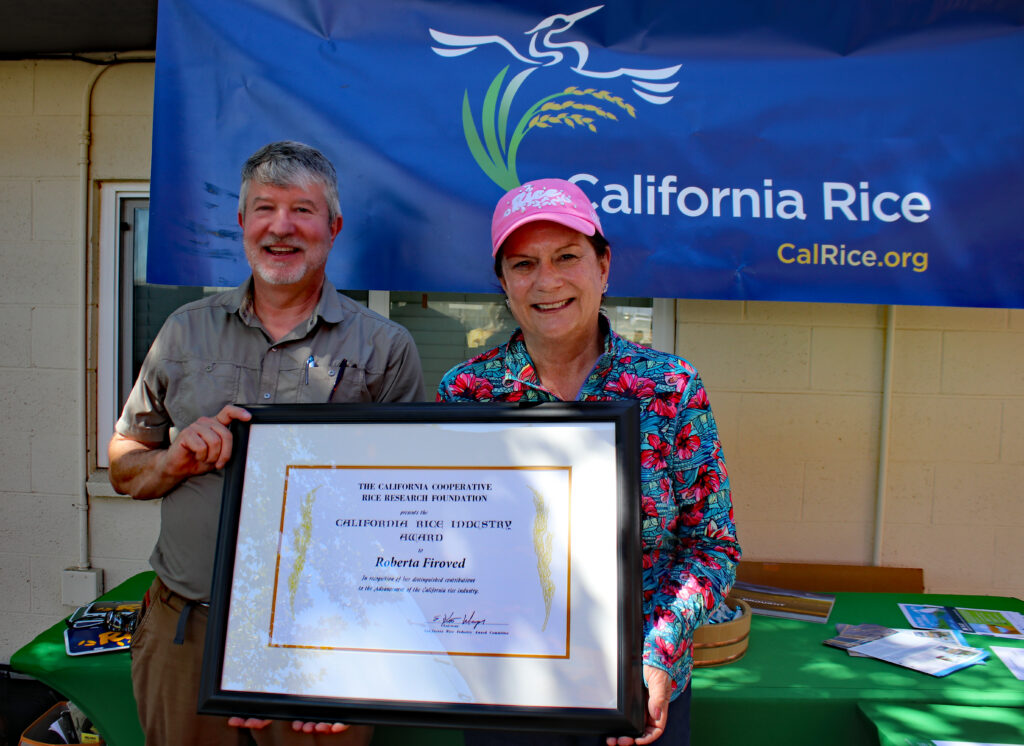 CRC’s Firoved Wins Award at California Rice Field Day